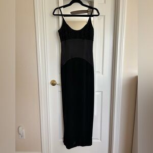 black evening gown